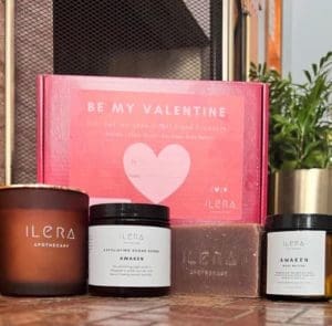 Ilera Apothecary Valentine's Day candles from Ilera Apothecary